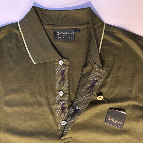 Bobby Jones collection polo golf shirt active L short sleeve NWT - Picture 4 of 6